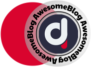 Awesome blog rounded logo